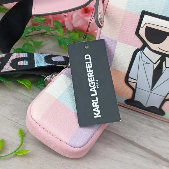 Karl Lagerfeld Blush Combo Camera Bag NWT - Picture 3 of 10